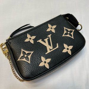 Louis Vuitton Mini Pochette Accessoires Bicolor Monogram Empreinte Leather